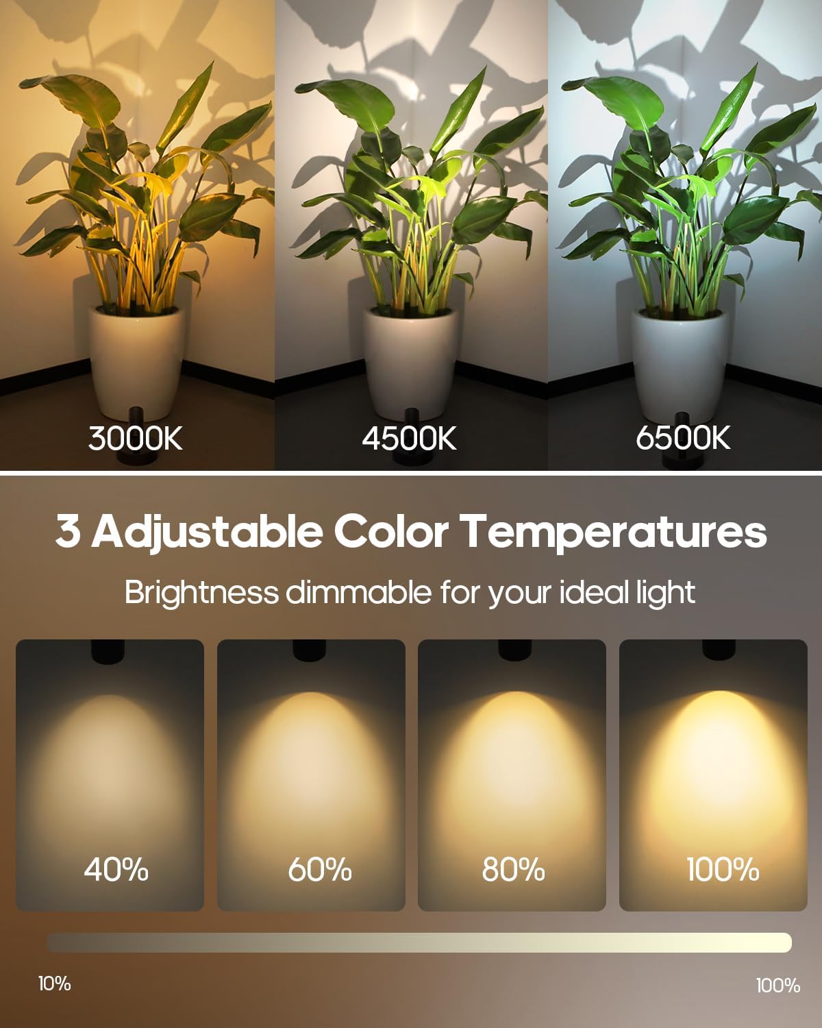 Detalle 2 de GOODEA GDSF001 Rechargeable Indoor Spotlights, 3 Colour Modes, Remote