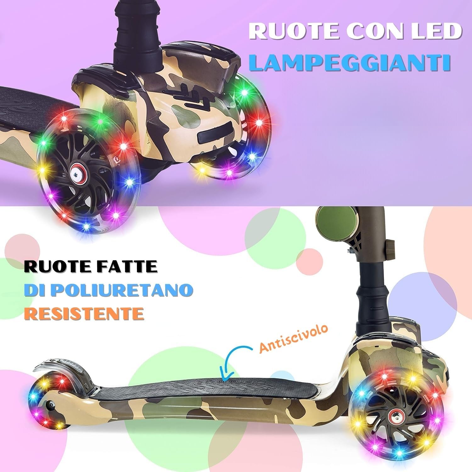 Detalle 2 de Hurtle ScootKid Monopattino 3 ruote 20 kg