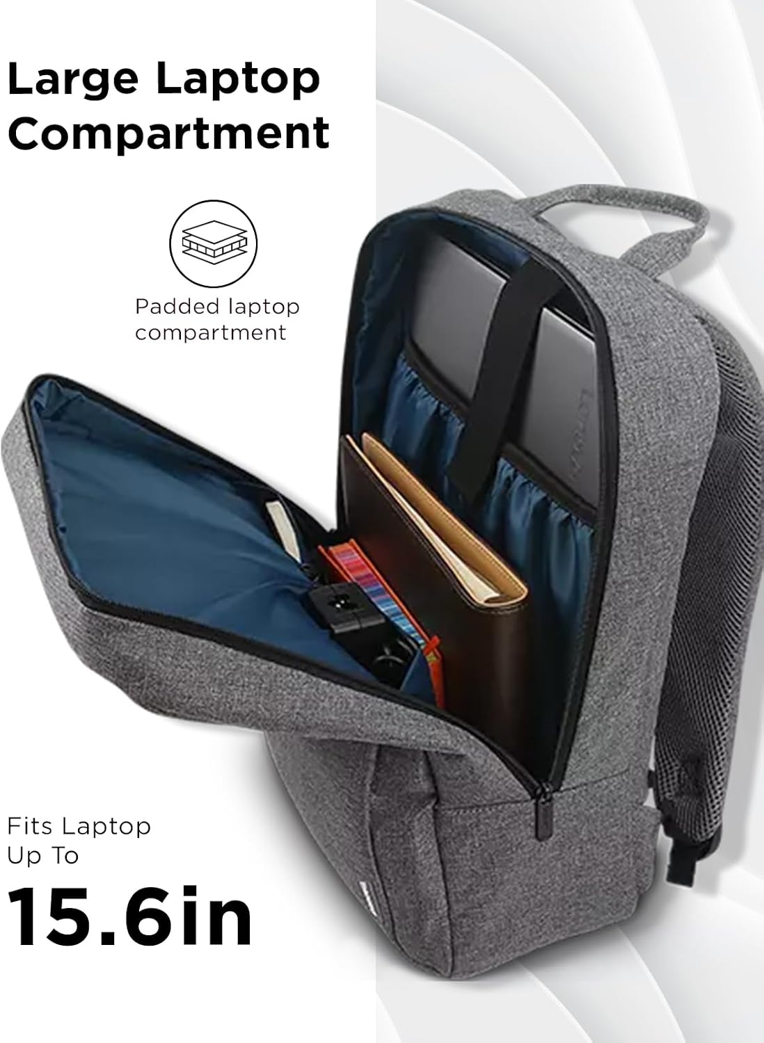 Detalle de Lenovo Laptop Casual Backpack B210 for 15-inch Laptops – Grey