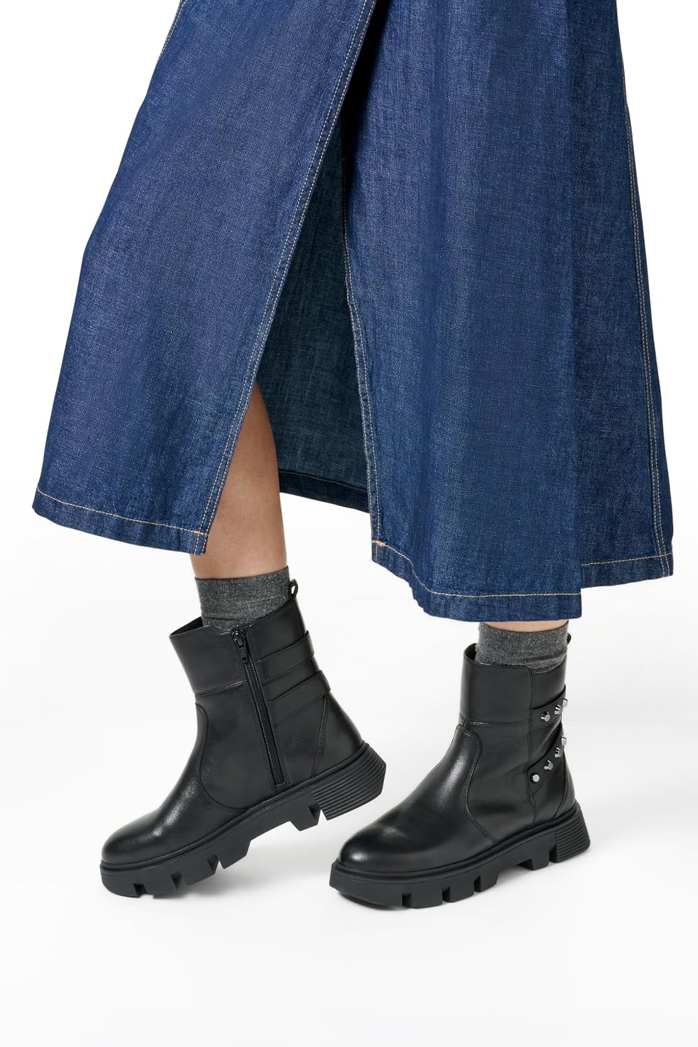 Detalle de Geox Femme Vilde Bottines à la Cheville — respirantes et confortables