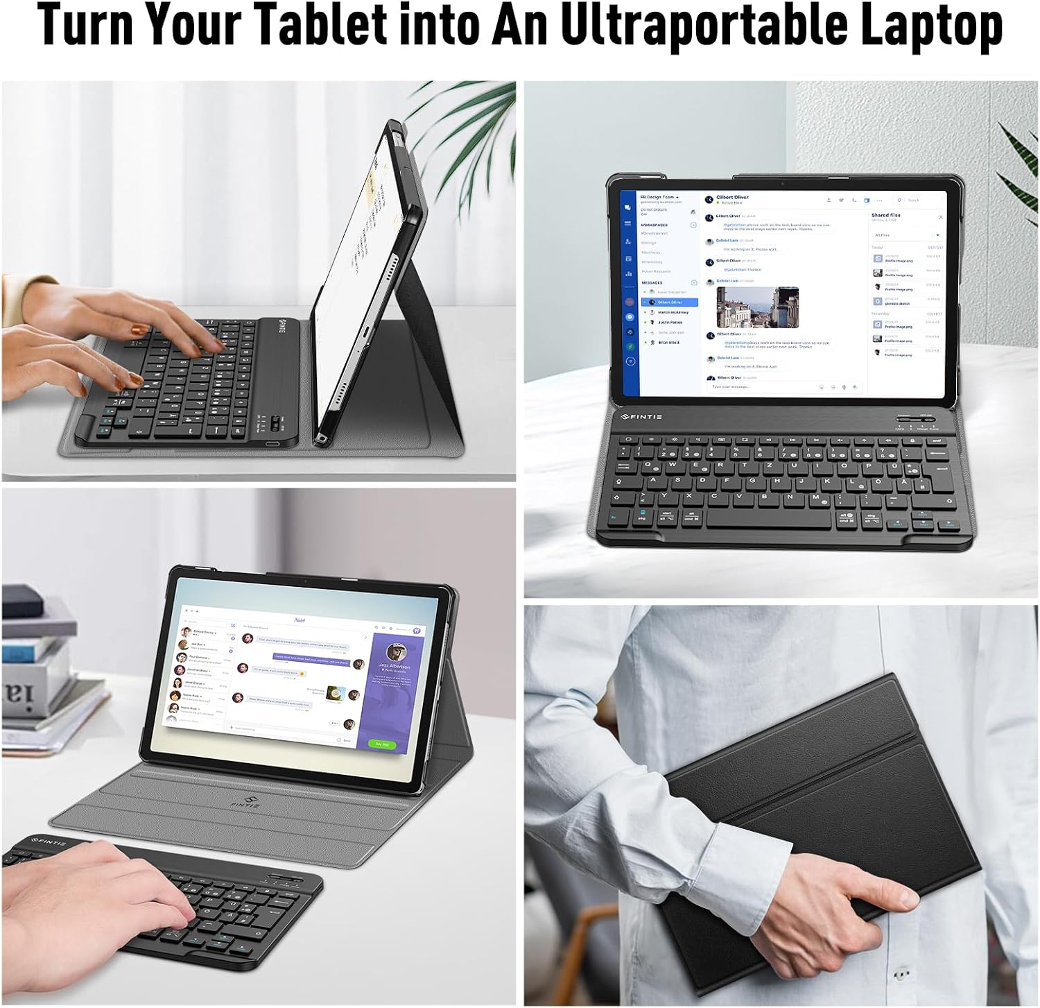 Detalle 2 de FINTIE Tastatur Hülle 11" für Tab A11