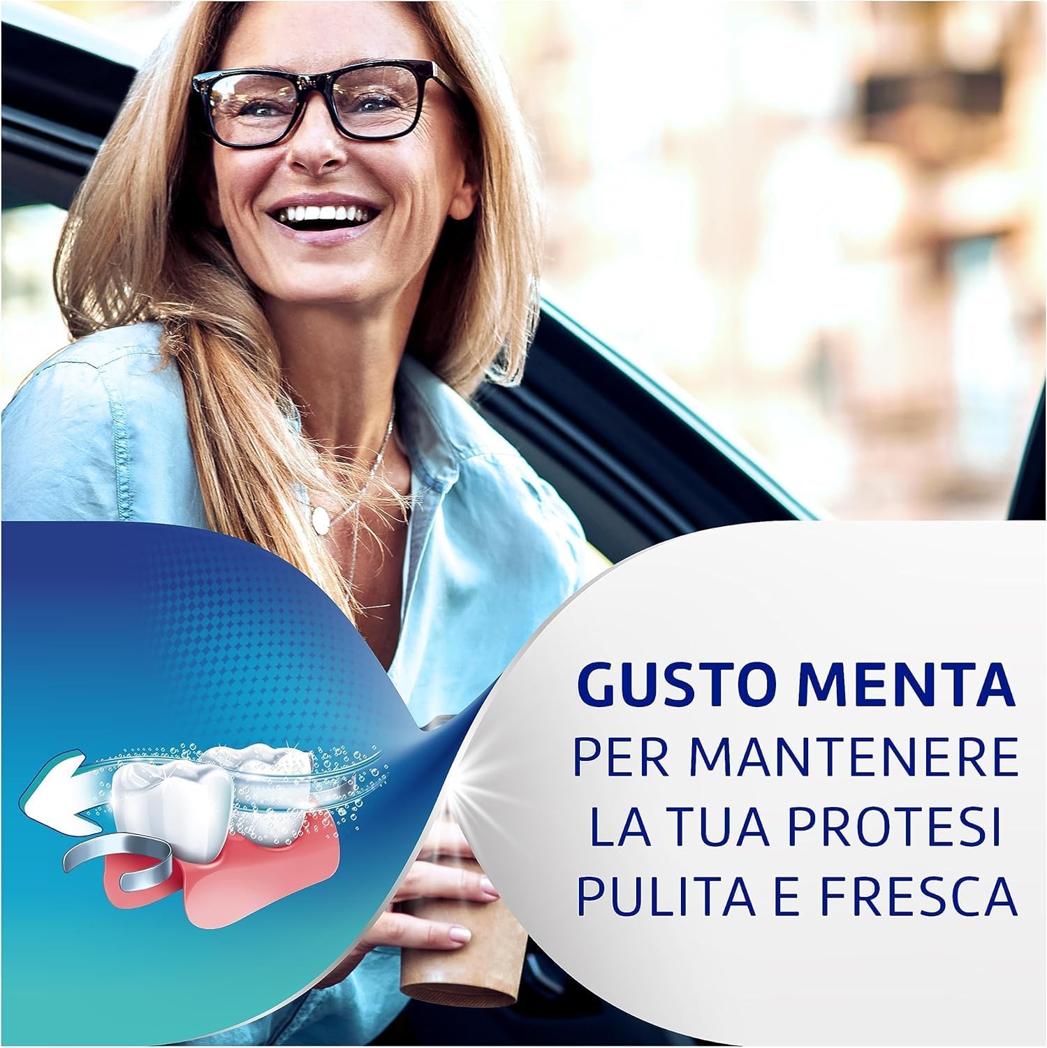 Detalle de Polident Intensa Freschezza – Pulitore quotidiano per protesi dentale, 2x108 compresse