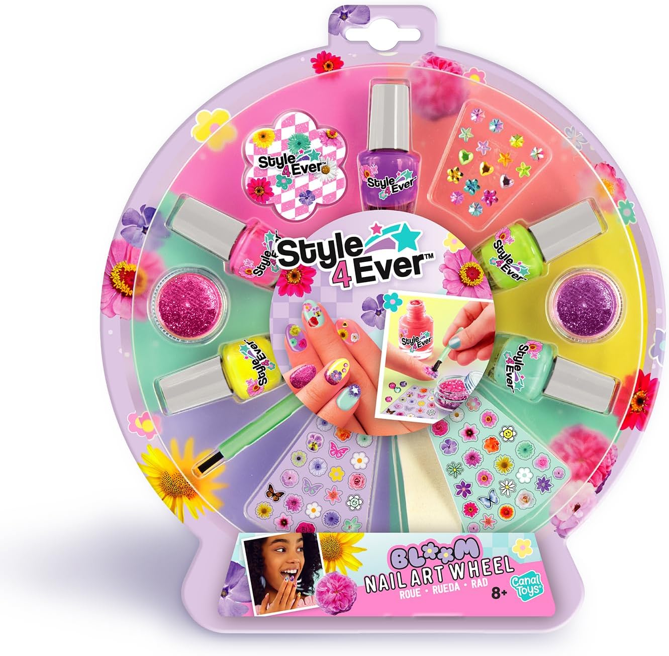 Thumbnail 1 de Canal Toys Style 4 Ever – Roue de manucure avec stickers floraux et strass autocollants