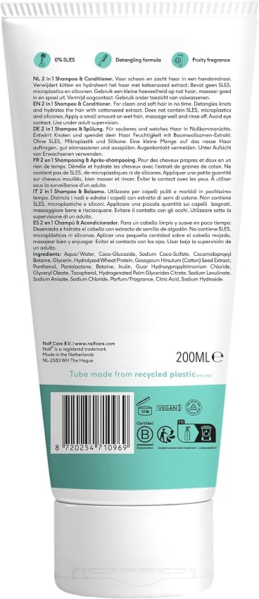 Detalle 2 de Naïf Champú y Acondicionador 2 en 1 200 ml