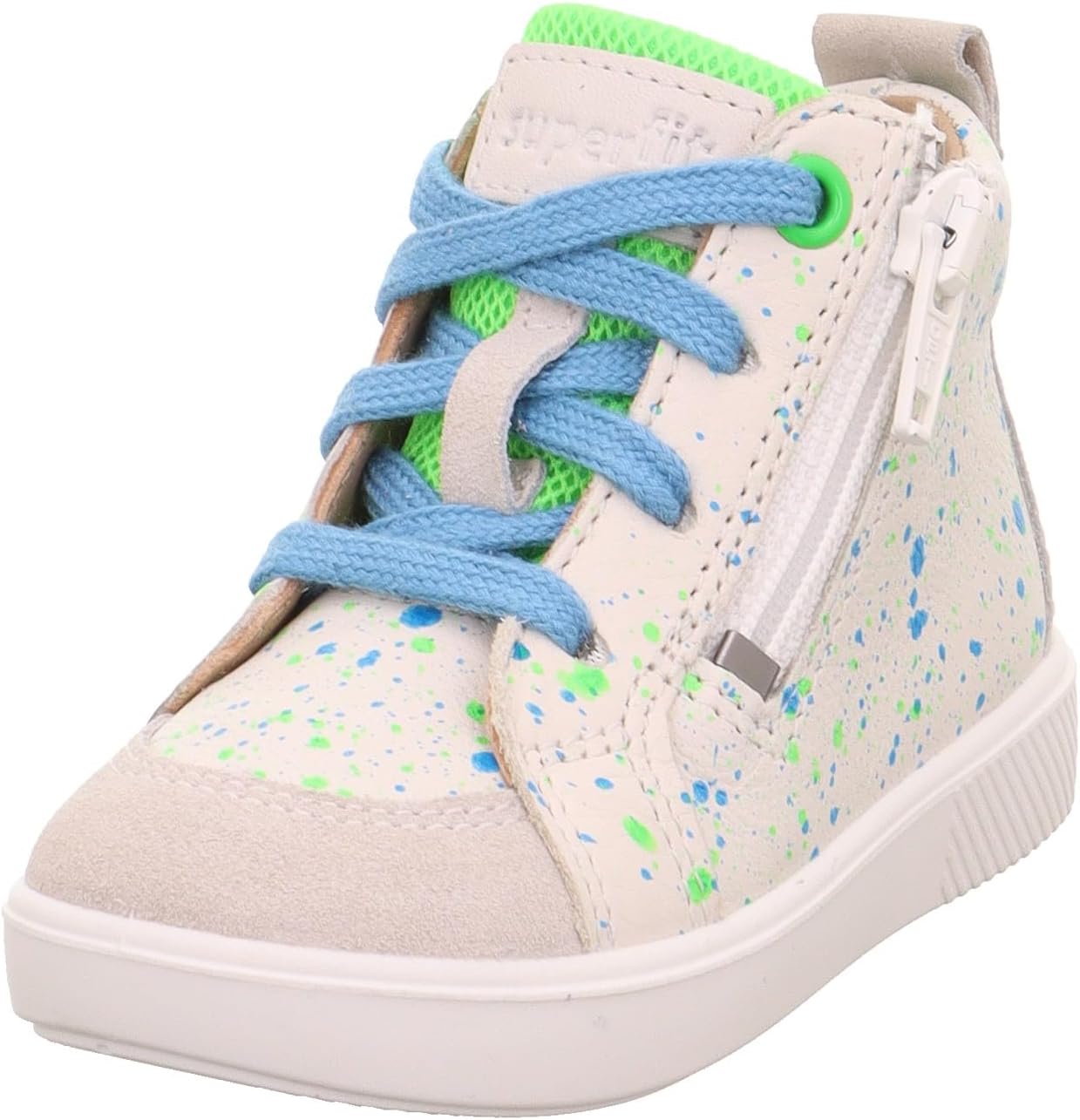 Detalle de Superfit Baskets pour garçon — confort et praticité avec semelle en cuir et fermeture éclair