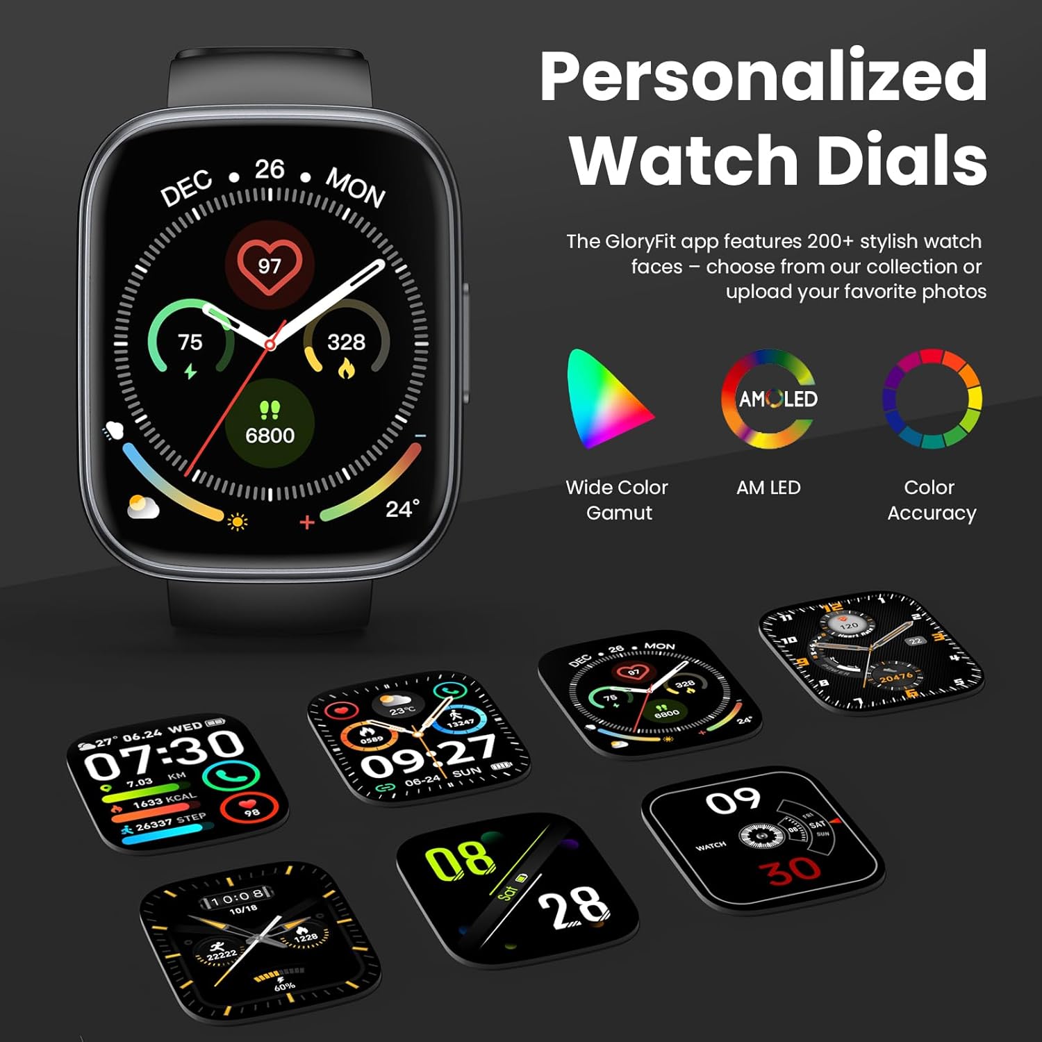 Thumbnail 5 de Poounur Smart Watch 1.95" Fitness Tracker