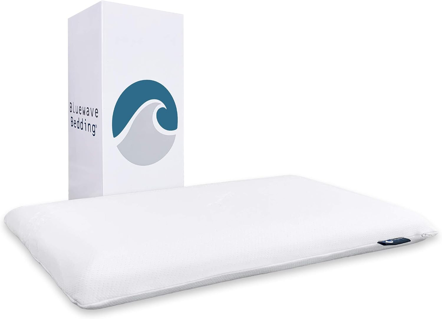 Detalle de Bluewave Bedding Hyper Slim Gel Memory Foam Pillow, 2.25-Inch Low Profile