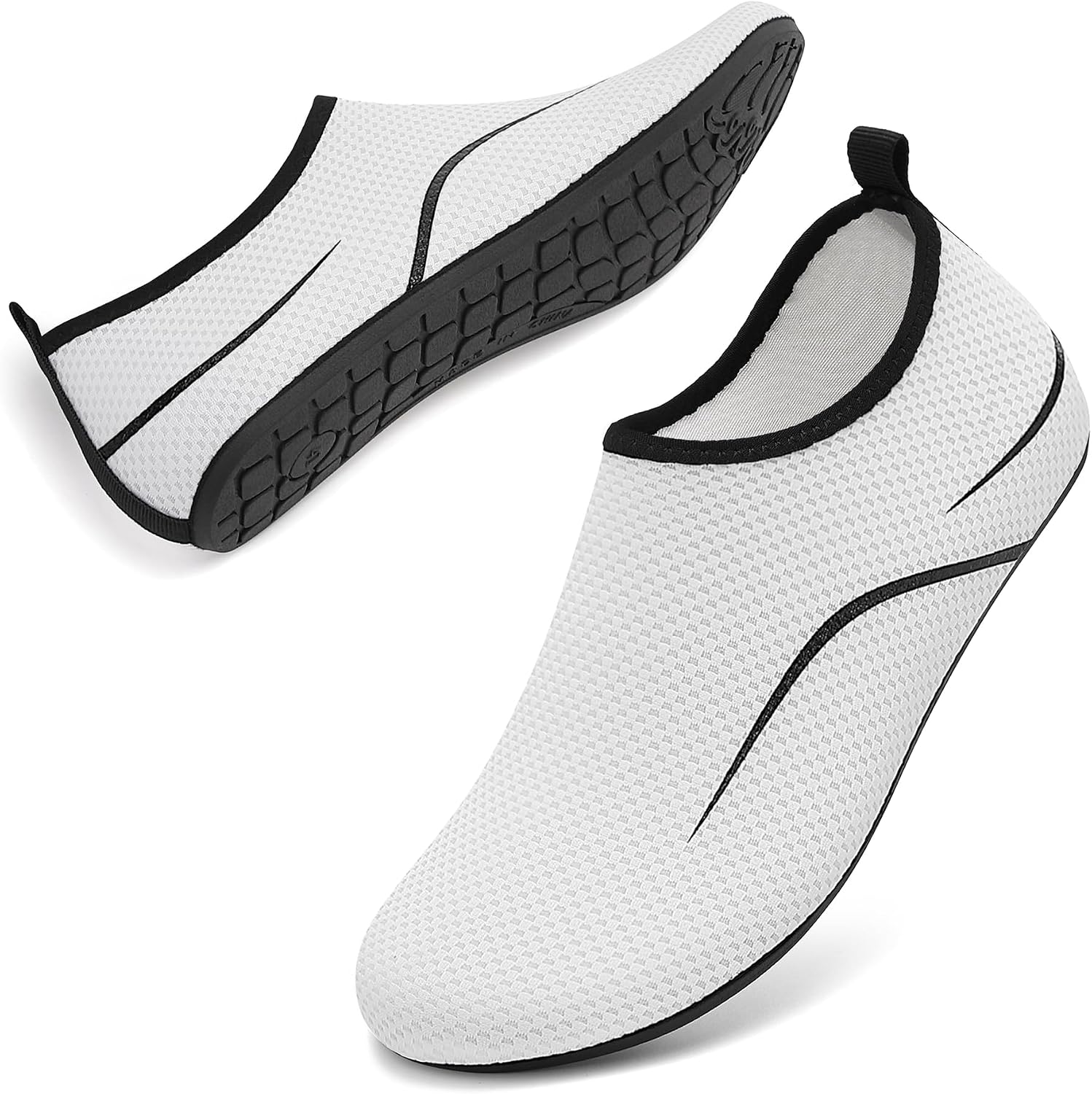 Detalle de RUOMU Unisex Badeschuhe – Schnelle Trocknung, rutschfest und leicht, Gr. 34–47