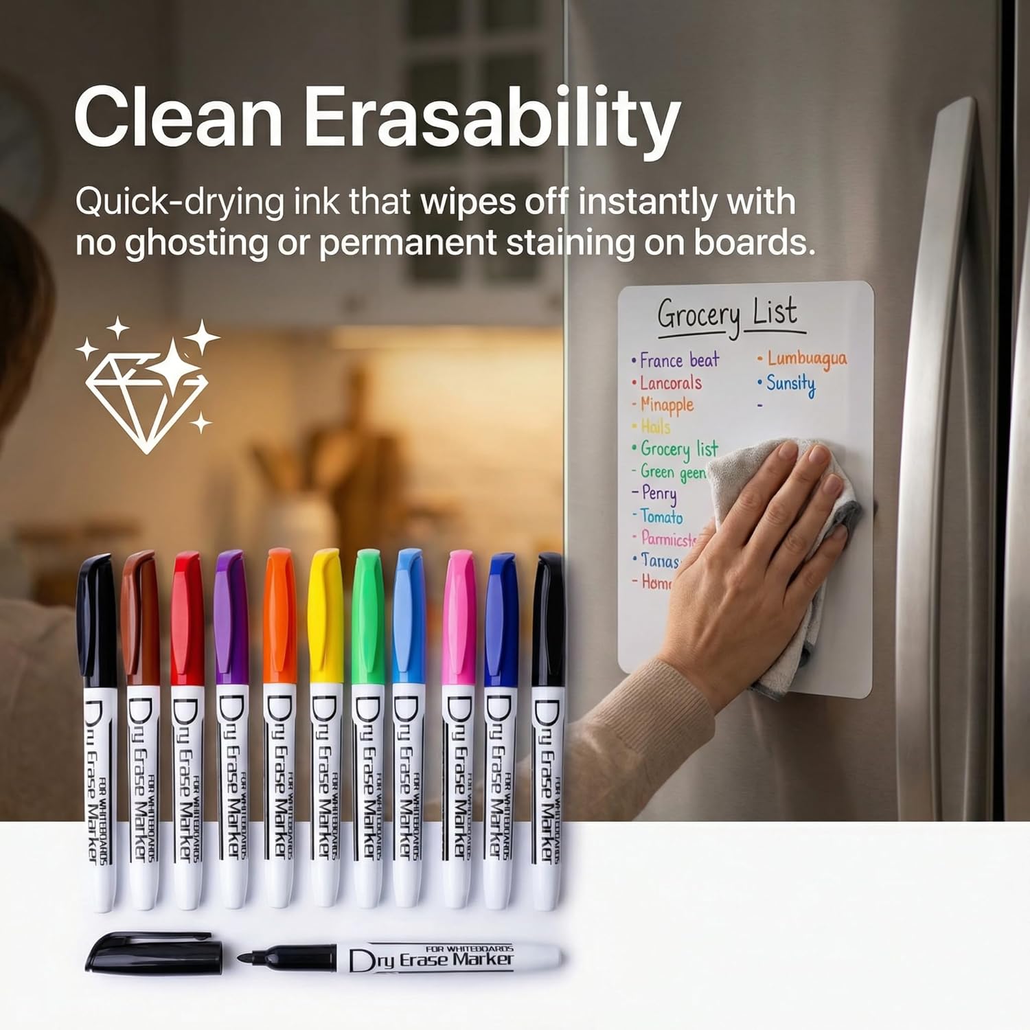 Detalle 2 de Volcanics Dry Wipe Pens Fine Tip, Box of 12 đź–Š