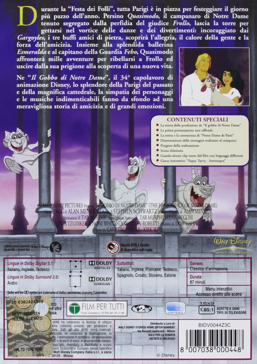 Thumbnail 1 de Il gobbo di Notre Dame DVD 🎬