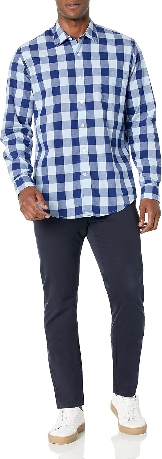 Thumbnail 4 de Amazon Essentials Men's Regular-Fit Long-Sleeve Poplin Shirt