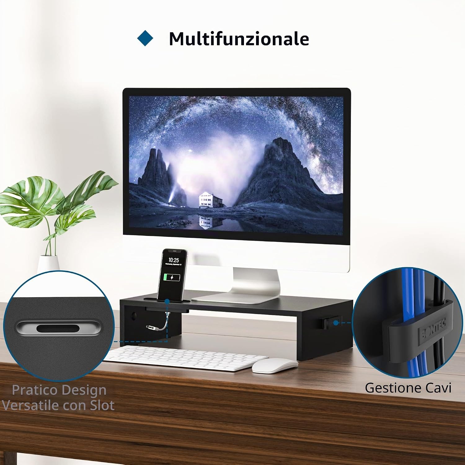 Detalle de BONTEC supporto monitor ergonomico 30 kg
