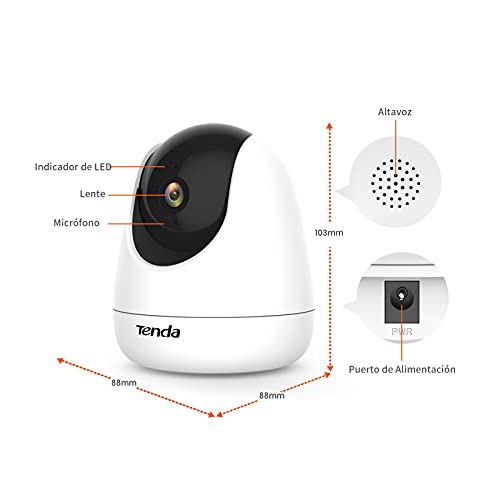 Thumbnail 2 de Tenda CP3 Pro V1.1 Cámara WiFi 2K para interiores