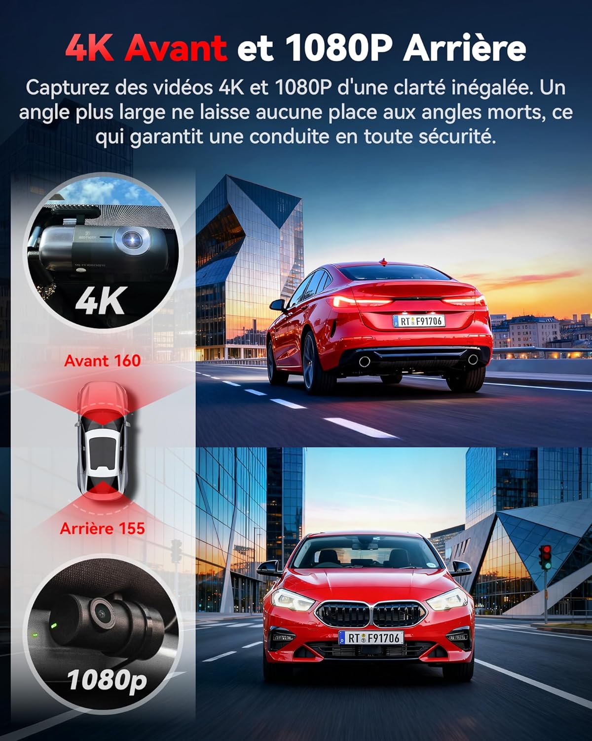 Thumbnail 2 de REDTIGER F9 4K dash cam