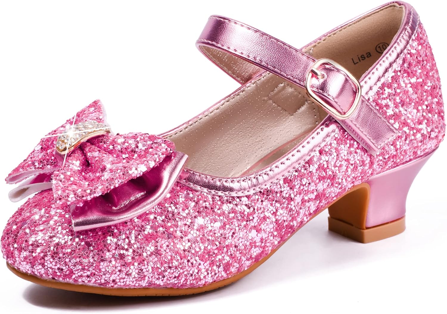 Thumbnail 6 de PANDANINJIA Girls Toddler/Jada Dress Mary Jane Pumps with Bow — Low Heel Party Shoes