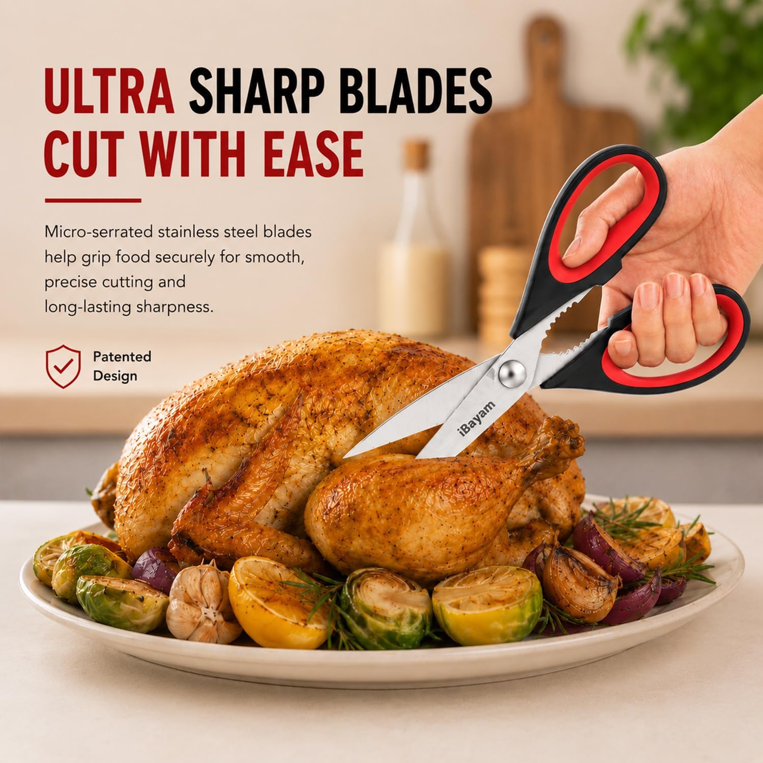 Detalle 2 de Kitchen Shears 2-Pack multipurpose scissors for meat ✂