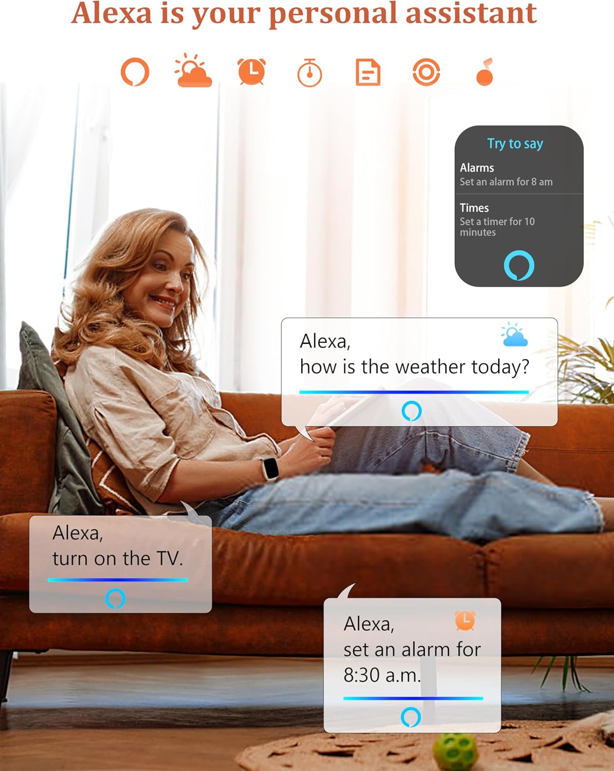 Detalle de LODIMEKE Smart Watch with Alexa Built-in – 1.83", IP68, 110+ Sports, Heart Rate & SpO2