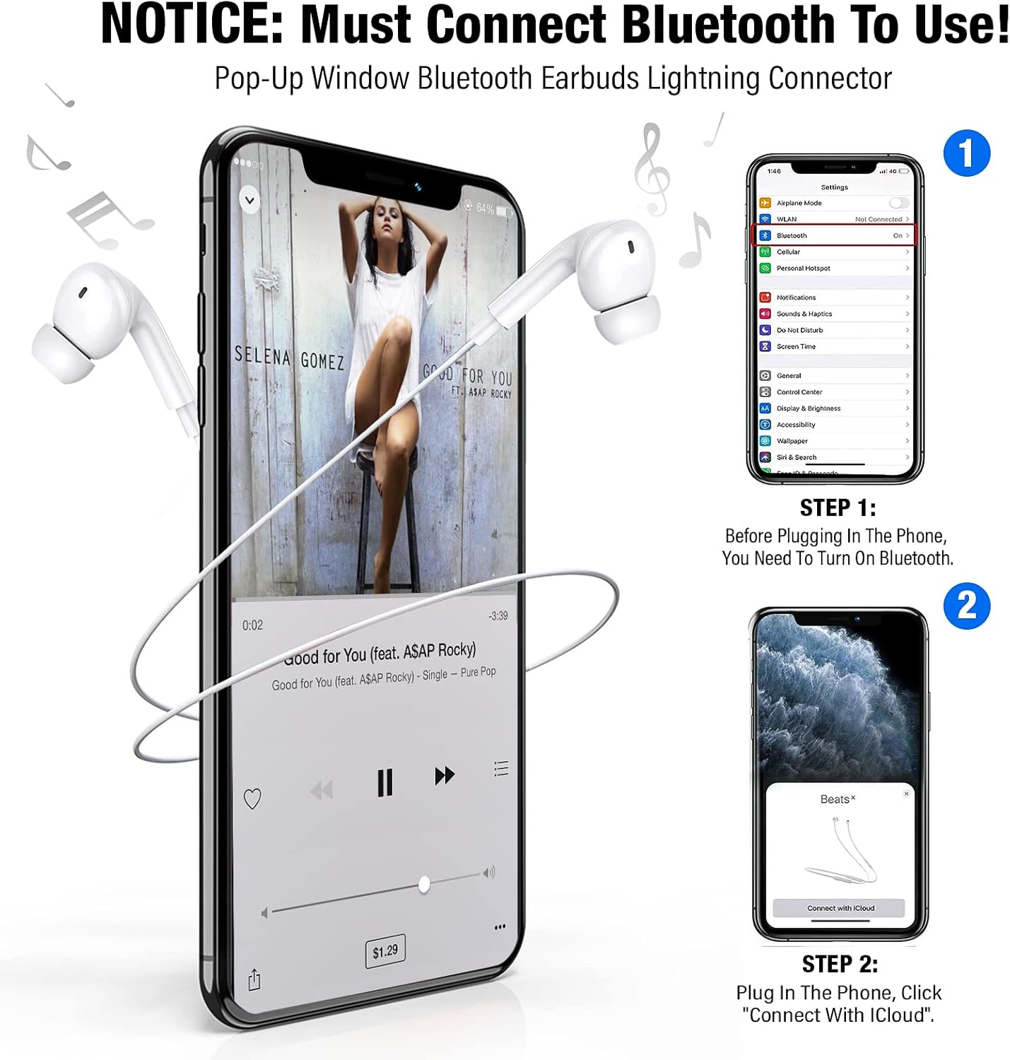 Thumbnail 5 de In-Ear Headphones for iPhone – MFi Certified HiFi Audio with Inline Control