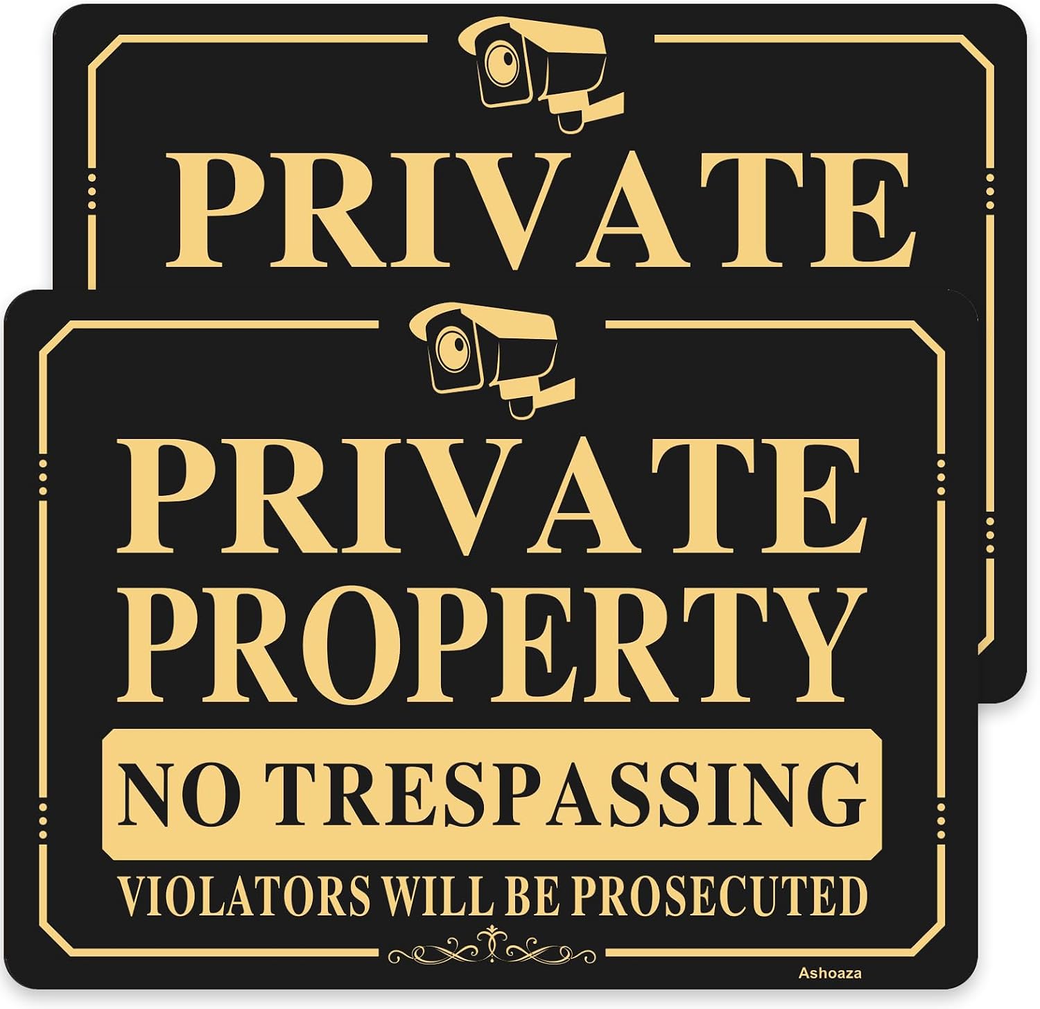 Thumbnail 6 de Ashoaza No Trespassing Signs, 10 x 7 Inch