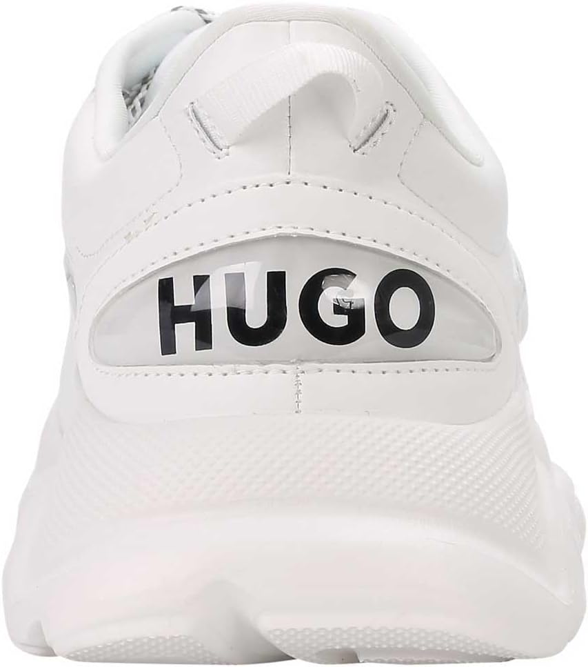 Detalle 2 de HUGO Hommes Leon Runn Baskets – Mélange de matières et Tissu imitation Toile