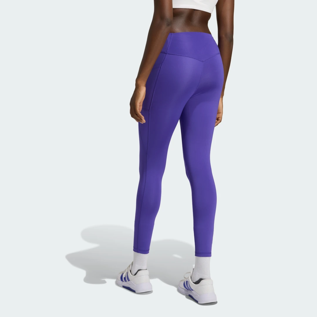 Thumbnail 1 de Mallas 7/8 Optimé Essentials No Front Rise Seam de Adidas – color Violeta