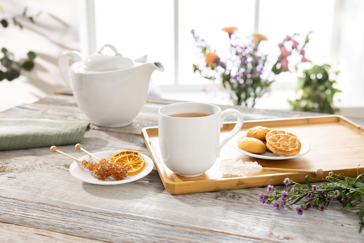 Thumbnail 2 de Villeroy & Boch New Cottage Basic Kaffeebecher (350 ml) – Premium Porzellan, weiß