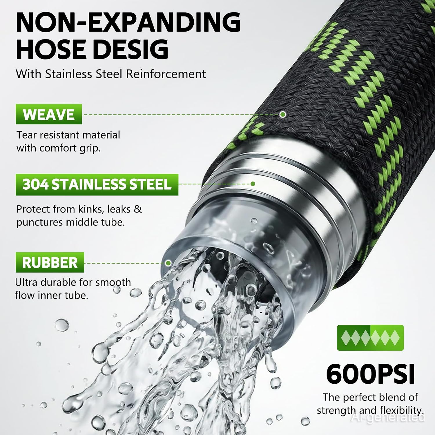 Detalle 2 de HEYRSUN Garden Hose 25 ft