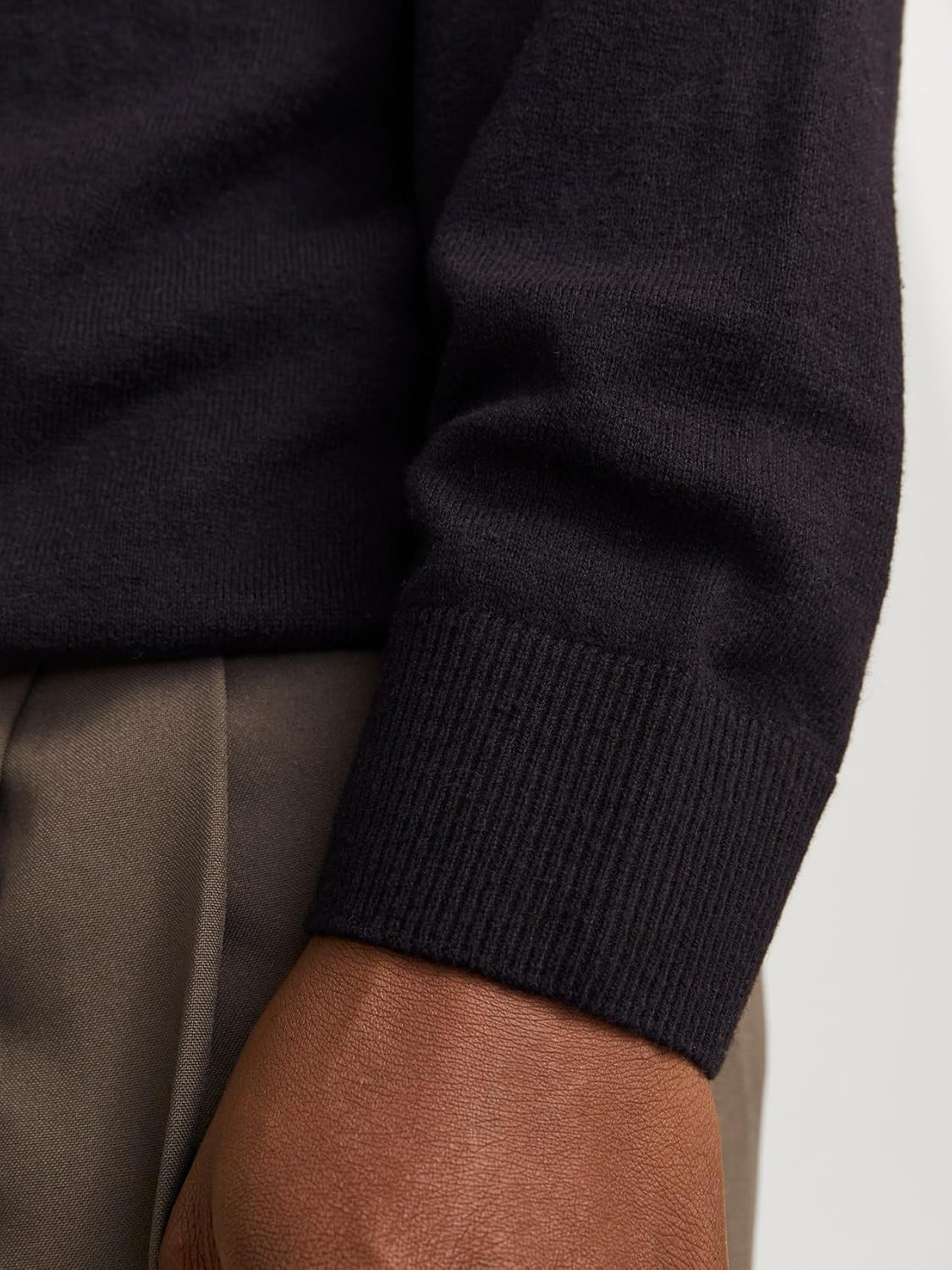 Detalle de Jack & Jones Jjeemil polo in maglia con mezza zip uomo