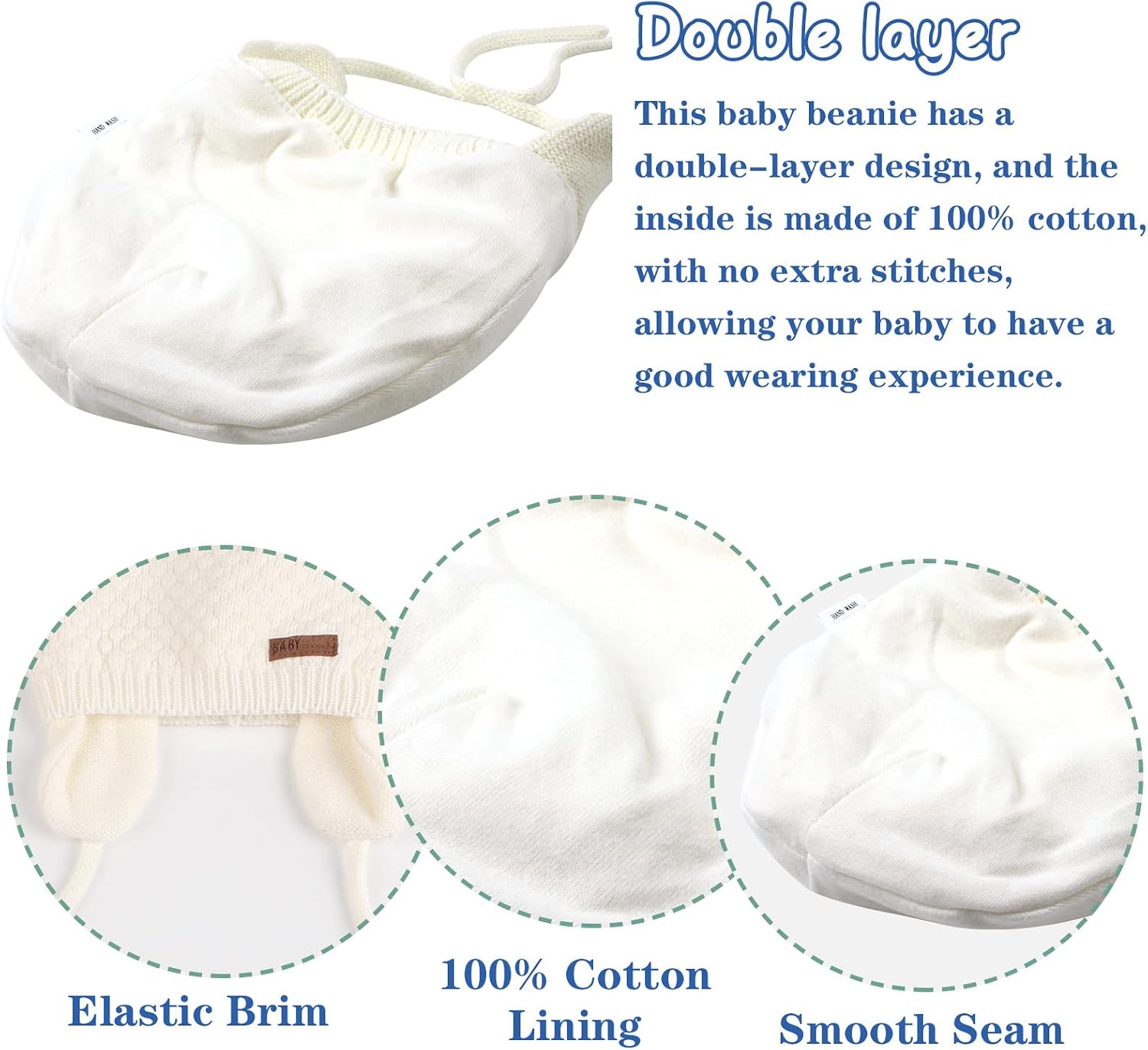 Detalle 2 de XIAOHAWANG Baby Wintermütze 3 Größen 🧣