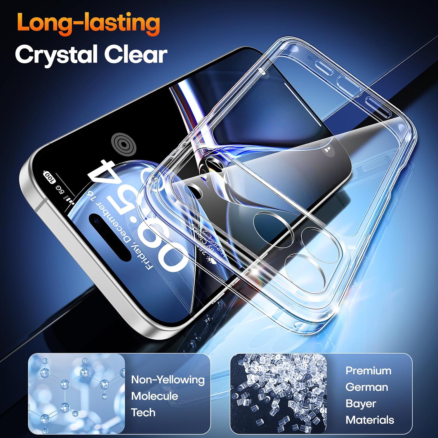 Thumbnail 3 de TAURI iPhone 17 Pro Max clear case with 1mm lip