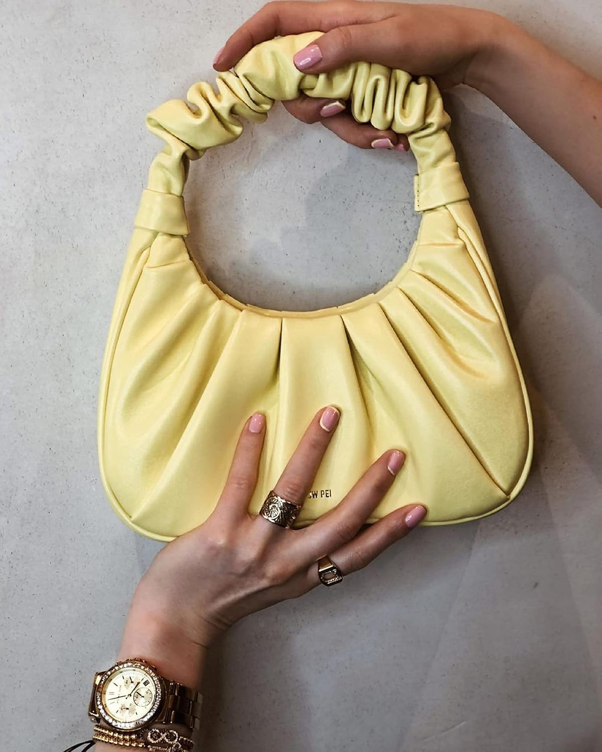 Thumbnail 3 de JW PEI Borsa Gabbi Ruched Hobo da donna in pelle vegana