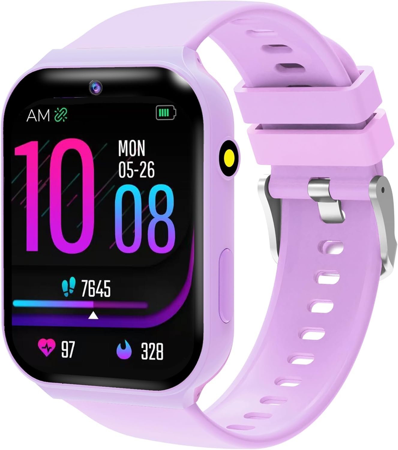Detalle de Kids Smart Watch for Girls & Boys: A practical first smartwatch with 1.83" display, 18 games and health tracking