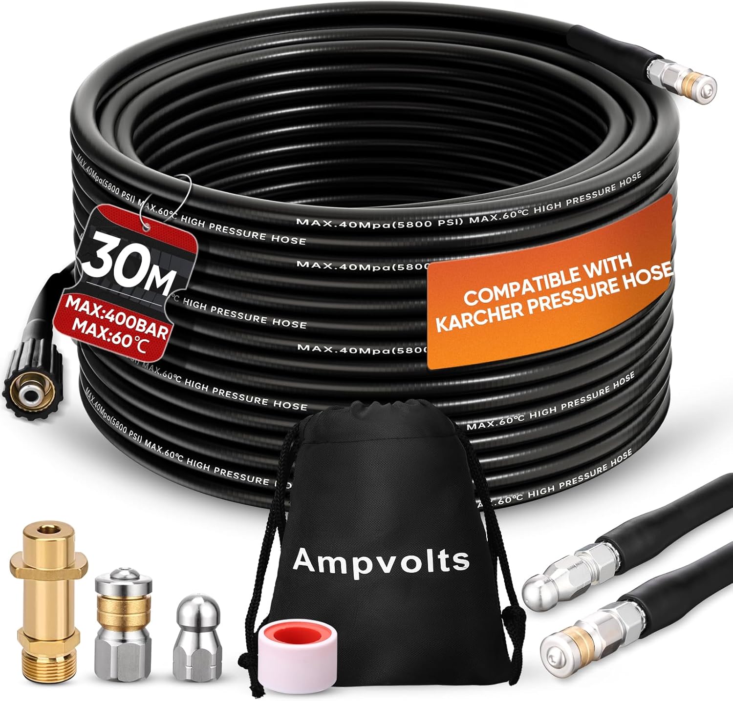 Ampvolts Tubo di pulizia 30 m