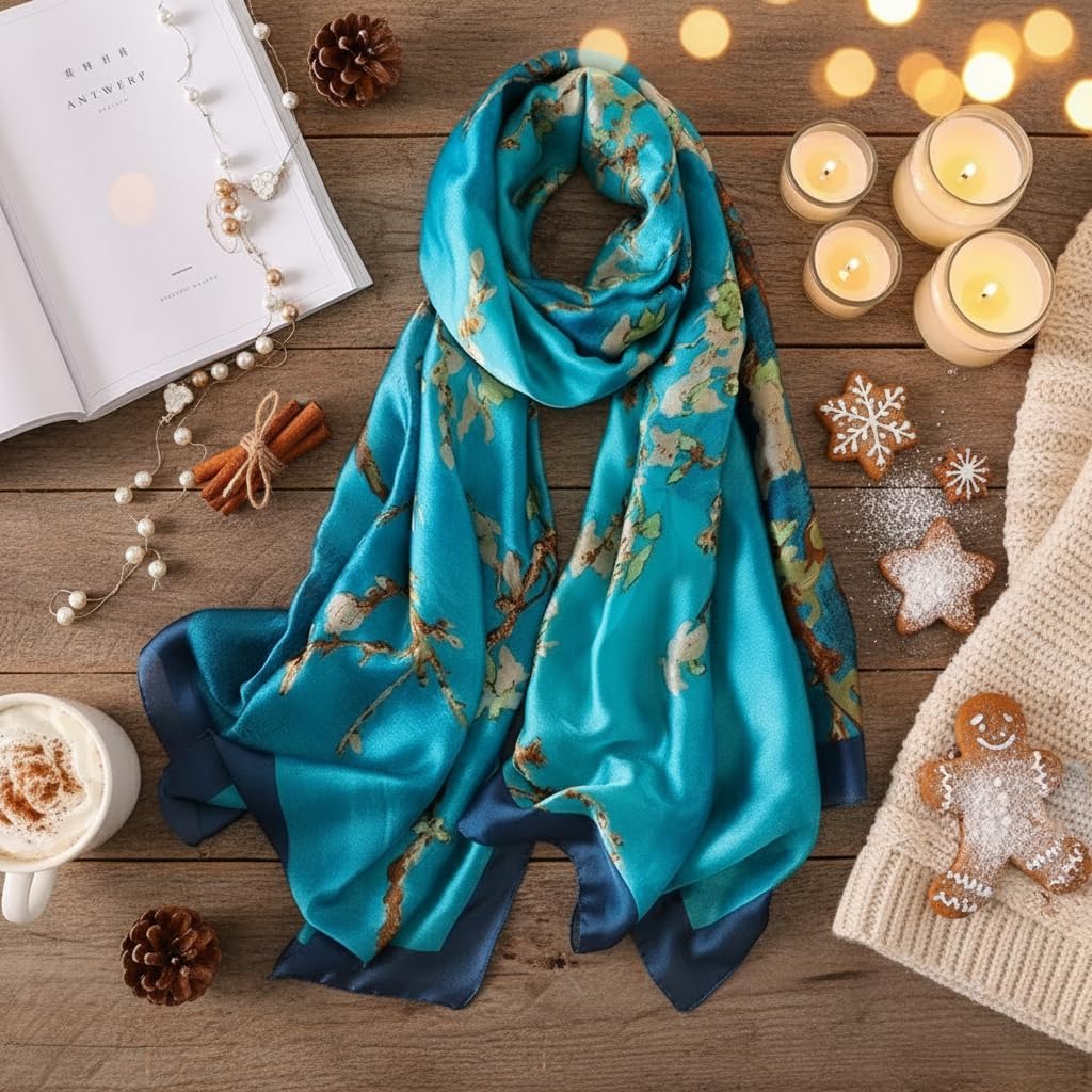 Thumbnail 4 de Trillion London Spring Silk Scarf
