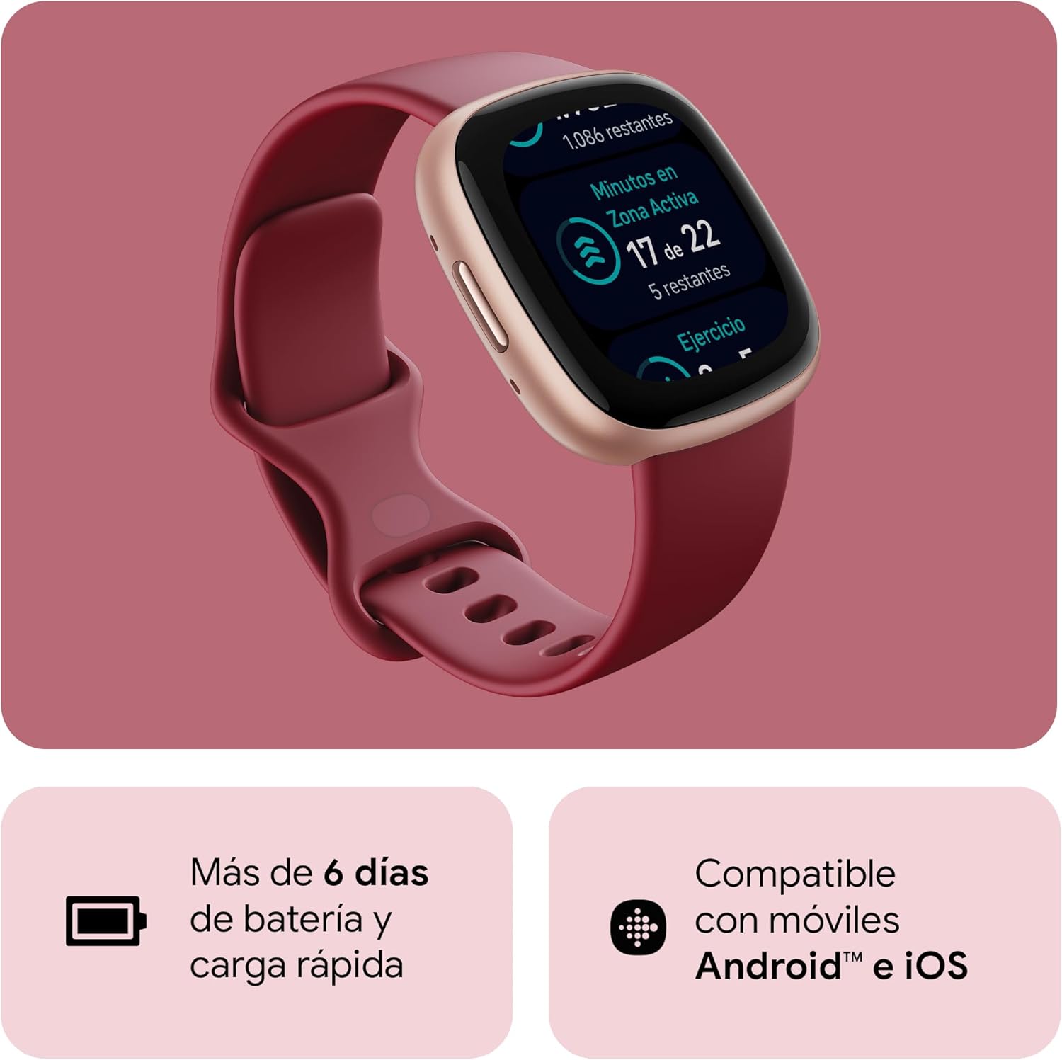 Thumbnail 1 de Google Fitbit Versa 4: Smartwatch fitness con GPS y larga batería