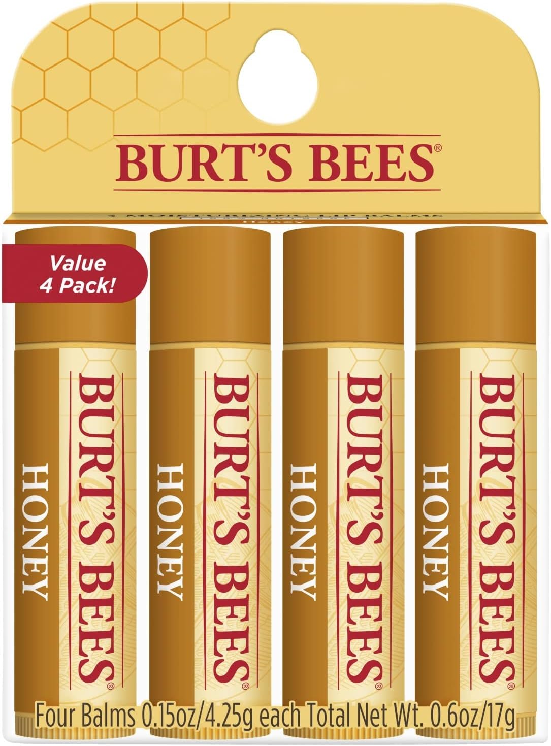 Detalle 2 de Burt's Bees Baume à Lèvres Hydratant 100% Naturel – Coffret 8,5 g (Miel & Cire d’Abeille)