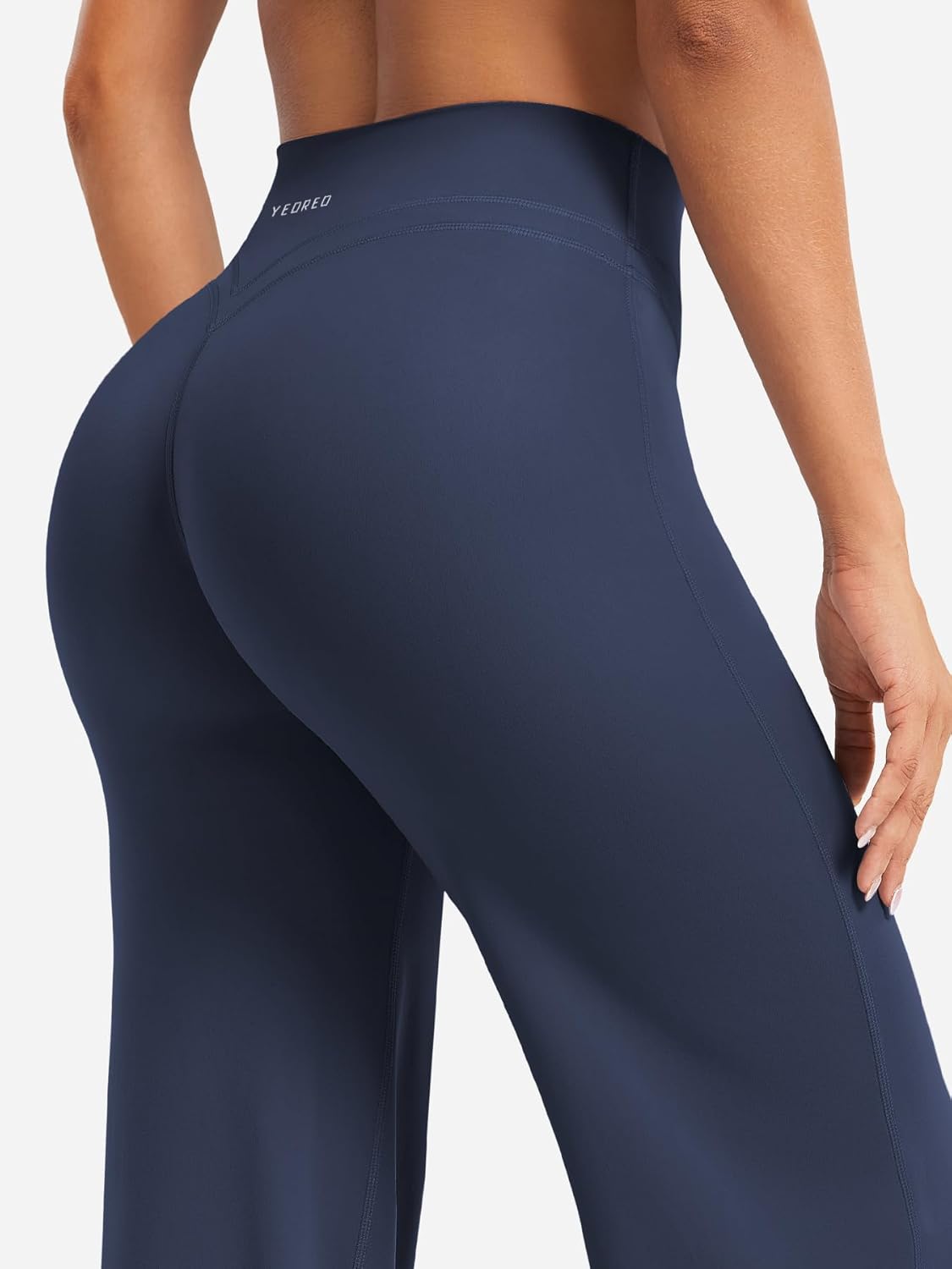 Thumbnail 4 de YEOREO Straight Leggings Damen Invisible Scrunch – Hohe Taille, Nahtlos, Weites Bein