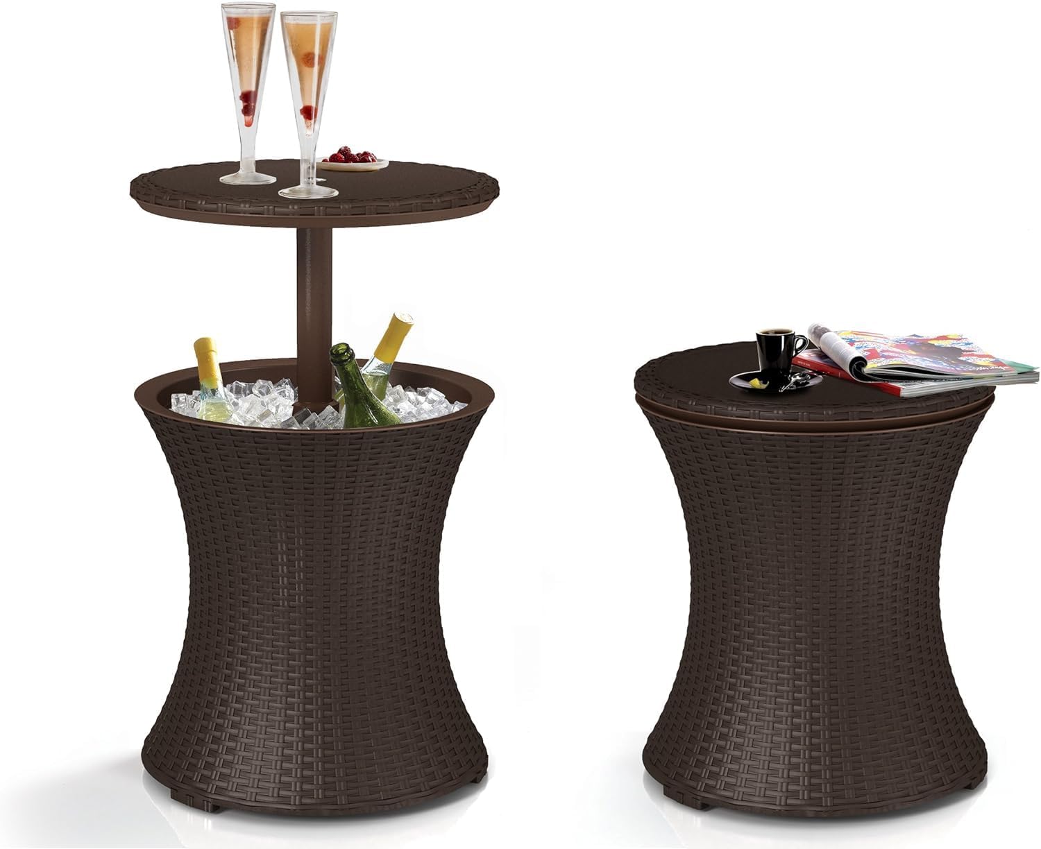 Thumbnail 6 de Keter Cool Bar: Mesa Nevera Exterior de Ratán 🍹