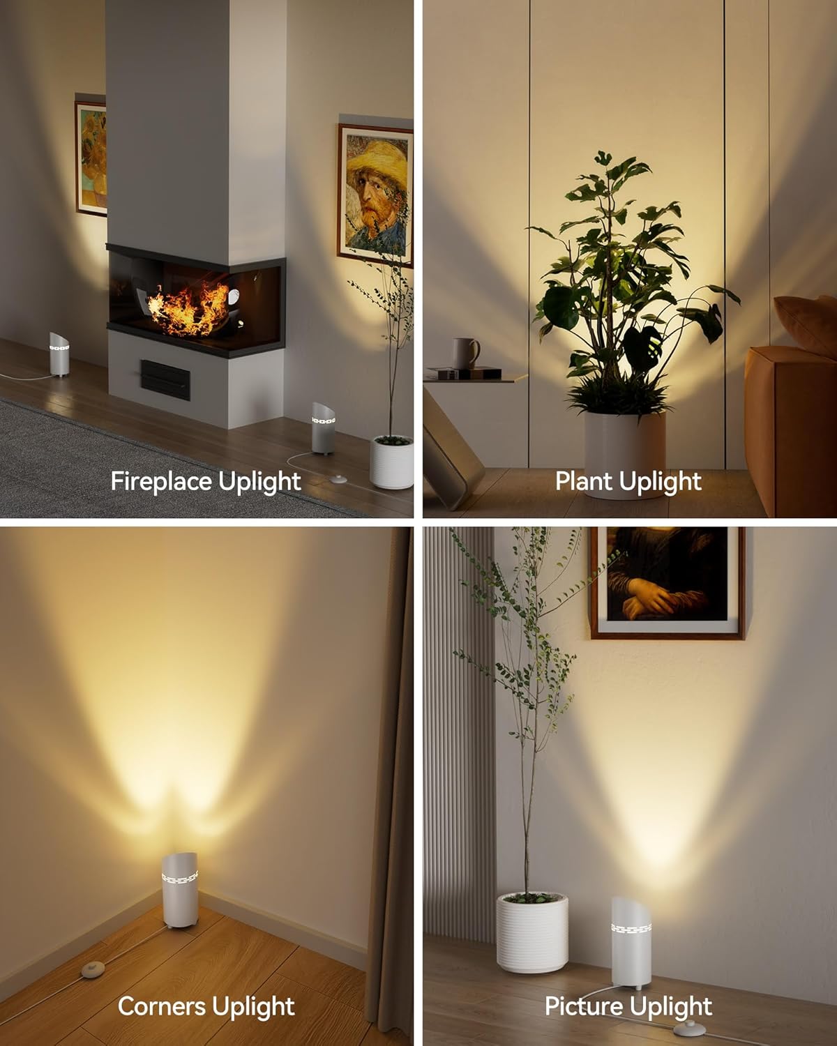 Thumbnail 6 de T-SUN LED Sol Spot 6W: lampe de sol d’intérieur sur pied avec 2 ampoules GU10 incluses