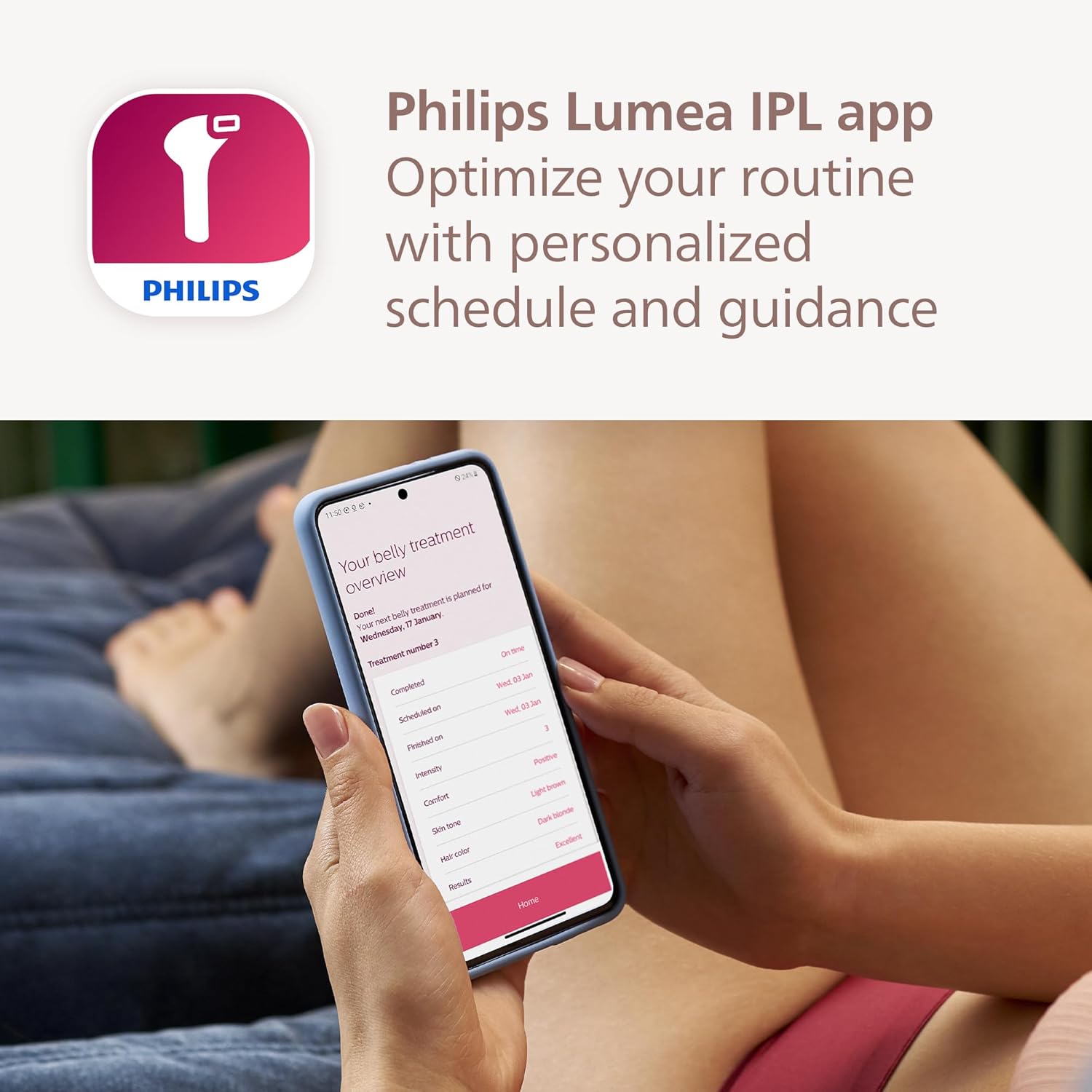 Thumbnail 6 de Philips Lumea 7000 Series BRI923/00 IPL hair removal device with satin compact pen trimmer and 3 attachments