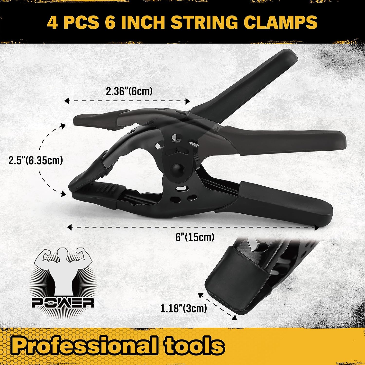 Thumbnail 2 de Woodworking Clamp Set, 6-Inch