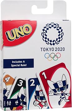 Detalle de Mattel UNO Olympic Games Tokio 2020 🃏 Juego de cartas para toda la familia