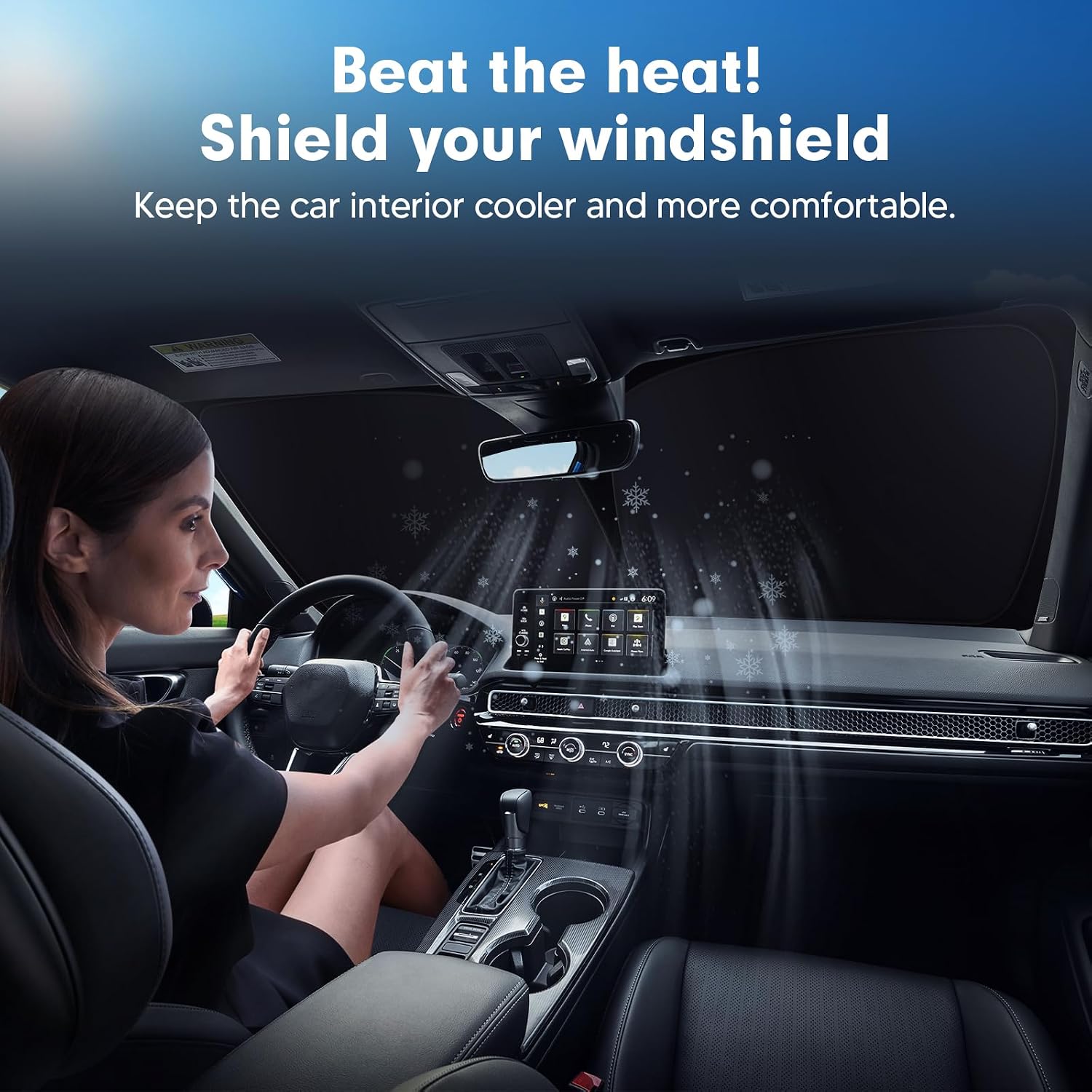 Detalle de Mixsuper Windshield Sun Shade for Honda Civic