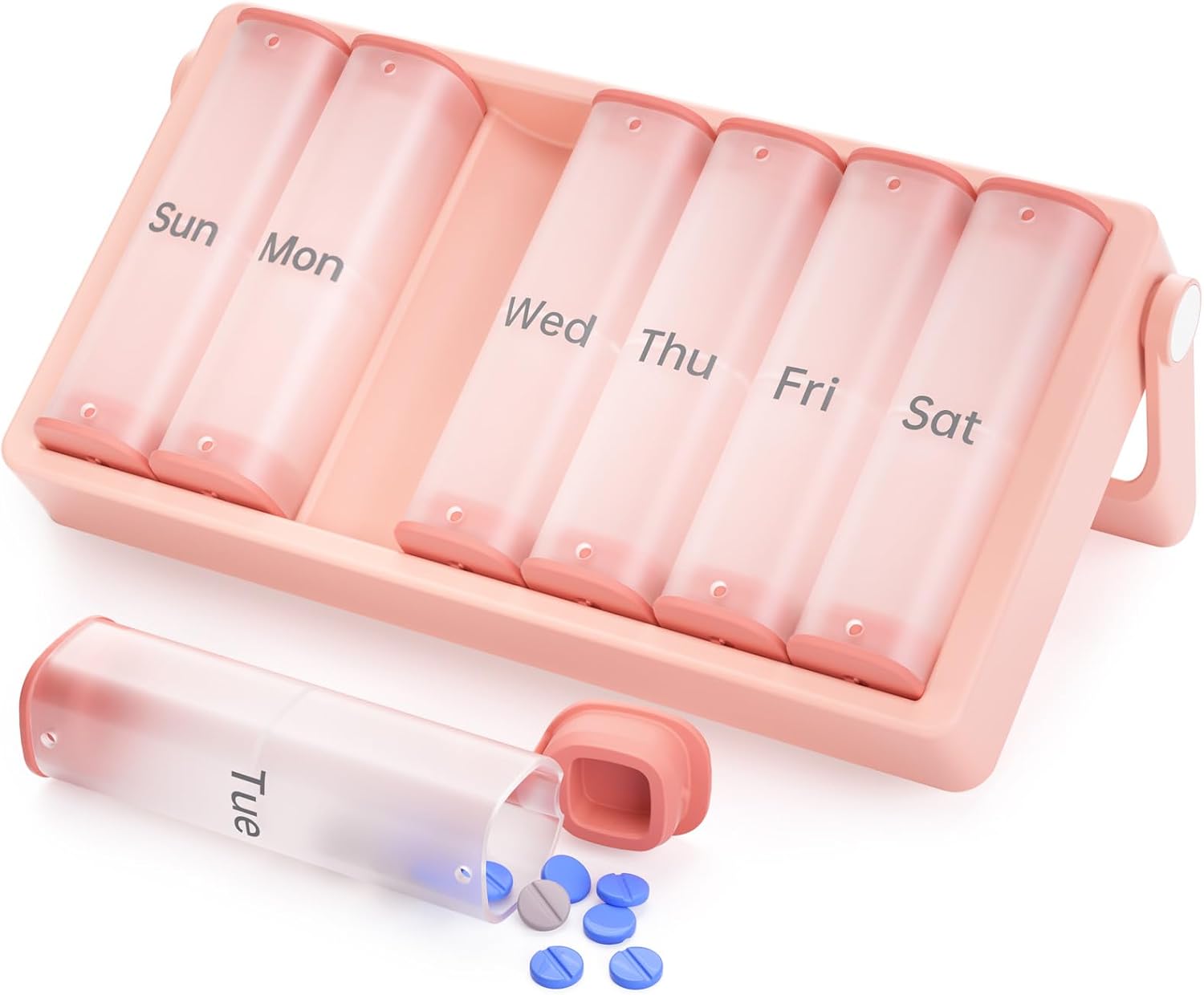 Thumbnail 6 de KOVIUU Weekly Pill Box 7 Day 2 Times a Day: Portable 14-Compartment Travel Pill Organizer