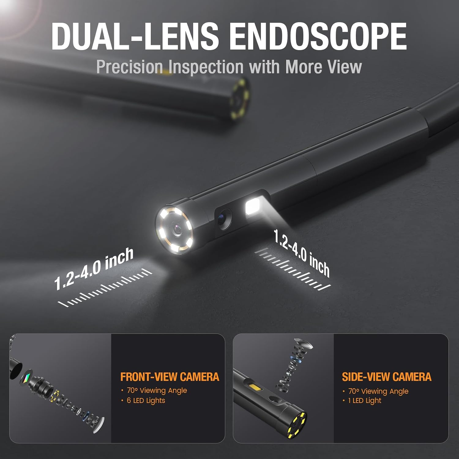 Thumbnail 2 de Teslong 5mm Borescope 1080P, 5m probe