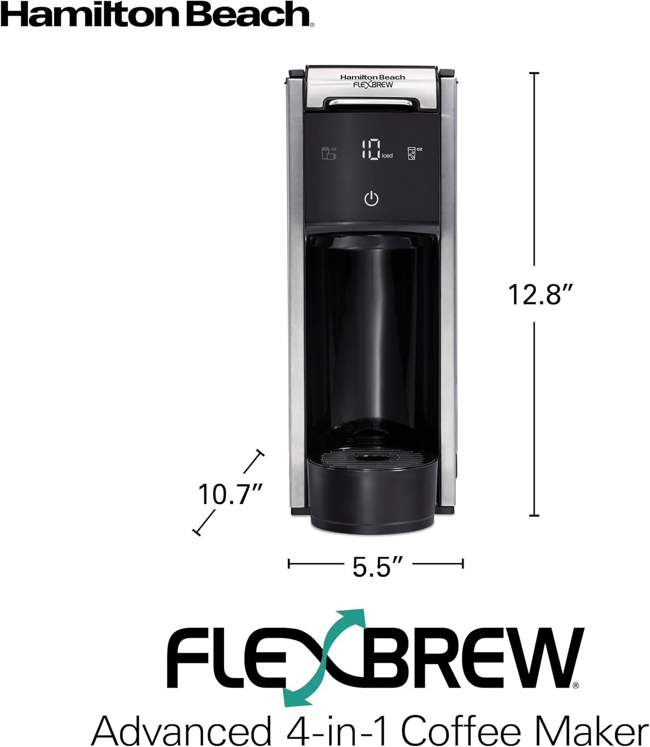 Detalle 2 de Hamilton Beach FlexBrew 4-in-1 Coffee Maker ⚙