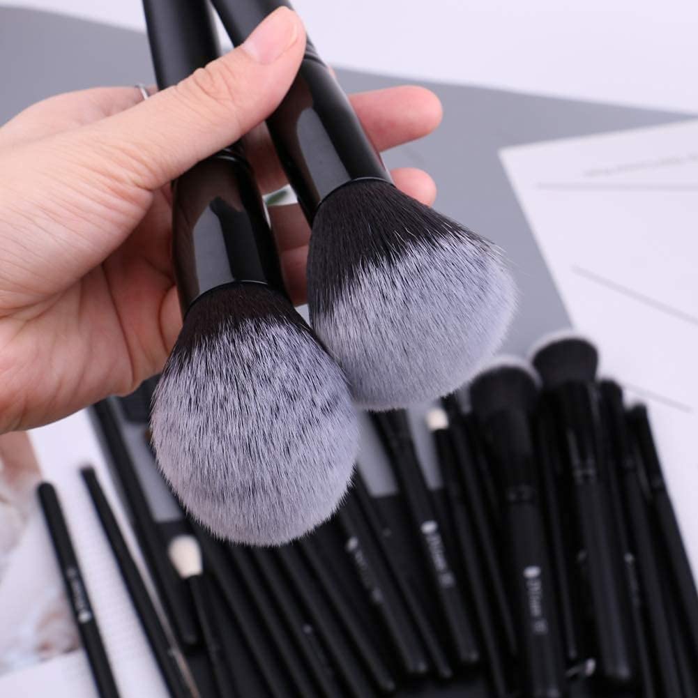 Detalle de DUcare Make-up Pinsel-Set (15 Stück) mit synthetischen Borsten – Schwarz