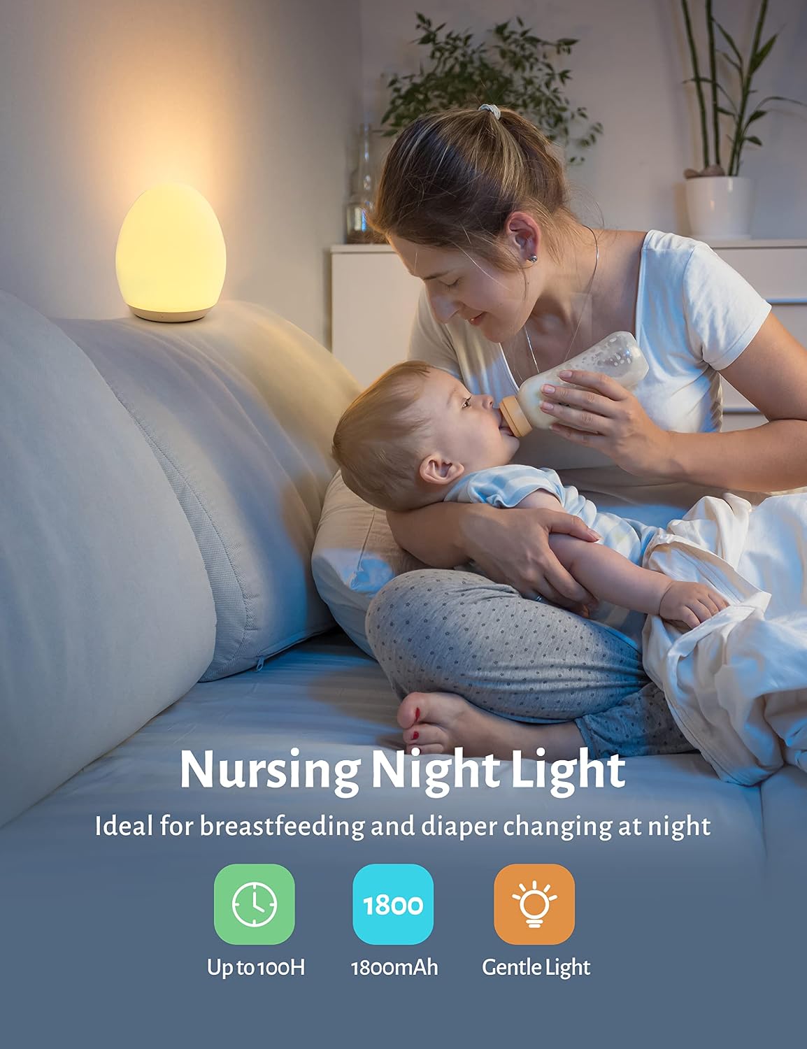 Detalle 1 de JolyWell Kids' Night Light, 7 Colors