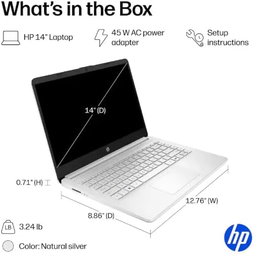 Thumbnail 4 de HP HP14 14-Inch Business Laptop, Intel N150, 4GB RAM, 384GB Storage