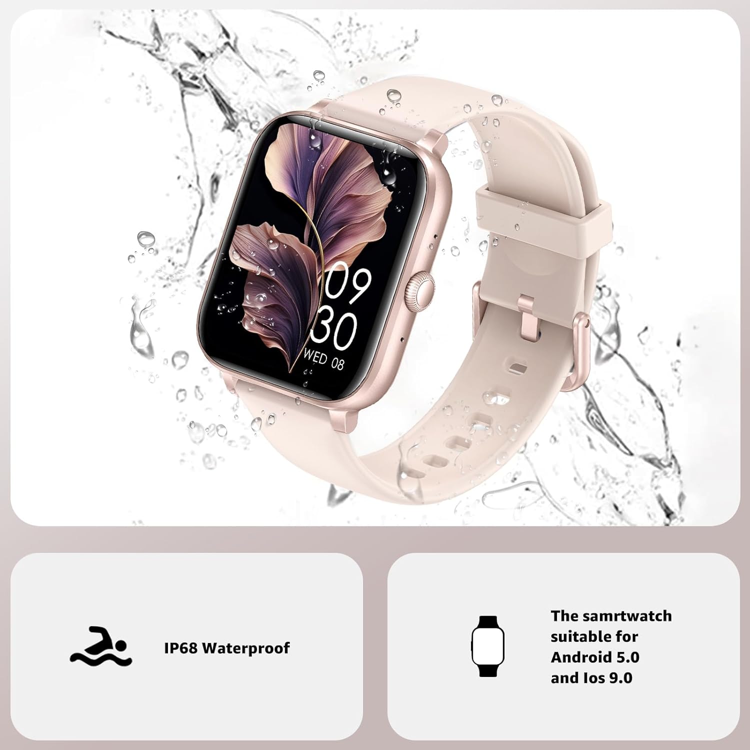 Thumbnail 6 de Unbranded Smart Watch for Men & Women with Bluetooth Calling, 1.83" HD Touch Screen and IP67 Fitness Tracking